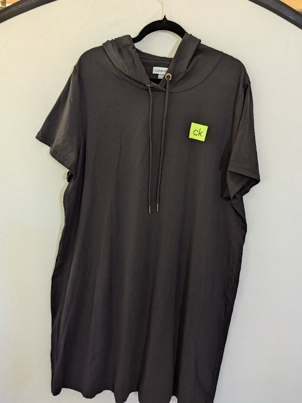 Calvin Klein Hooded Sweatshirt Dress 1X